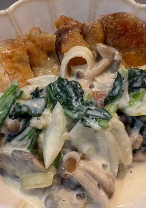 鶏肉のクリームソースがけ-レシピのメイン写真