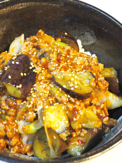 麻婆茄子(丼)-レシピのメイン写真