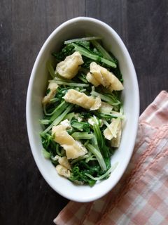 水菜と油揚げの煮びたし-レシピのメイン写真