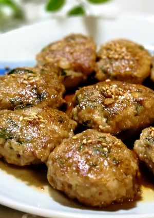 お弁当に！大葉入りつくね-レシピのメイン写真
