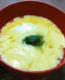 ふわふわの卵のお吸い物　金波汁（蕗の薹）