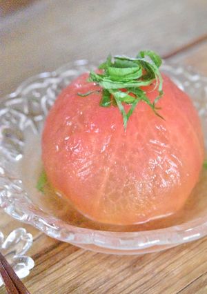 冷やしてごちそうトマトのお浸し-レシピのメイン写真