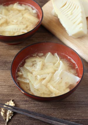♡春の定番♡たけのこの胡麻味噌汁-レシピのメイン写真