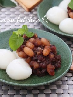 黒糖あんこで白玉ぜんざい-レシピのメイン写真