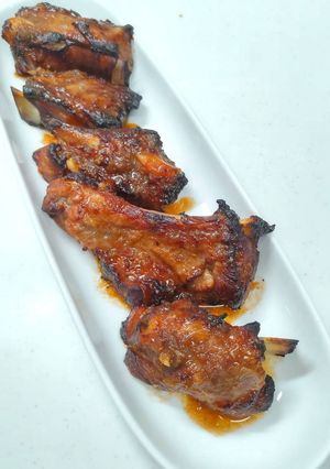 りんごバルサミコBBQスペアリブ-レシピのメイン写真