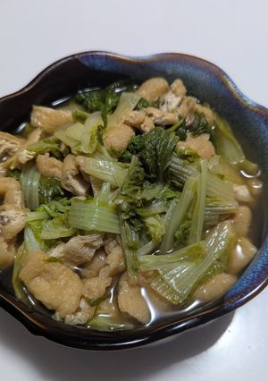 おばあちゃんの味 しろなの煮物-レシピのメイン写真