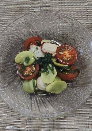 そらまめとタコとトマトのマリネ-レシピのメイン写真