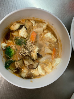 肉無豆腐簡単梅オーロラソース味野菜炒め-レシピのメイン写真