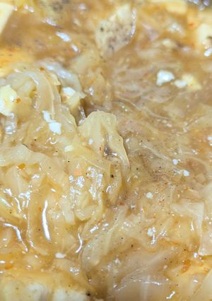 残りのうどんスープを使った麻婆豆腐スープ-レシピのメイン写真