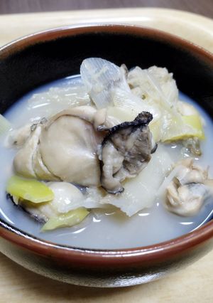 牡蠣と長ねぎの酒蒸し-レシピのメイン写真