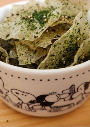 ポテチライスペーパー♪今夜の夕食・おやつ-レシピのメイン写真
