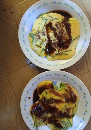 ニラのプチ焼き醤油とソース絡め-レシピのメイン写真