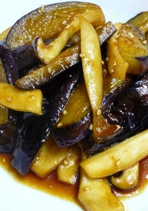 簡単☆なすとエリンギのしょうが焼き-レシピのメイン写真