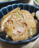 ねぎとあぶら揚げの甘辛煮※簡単副菜