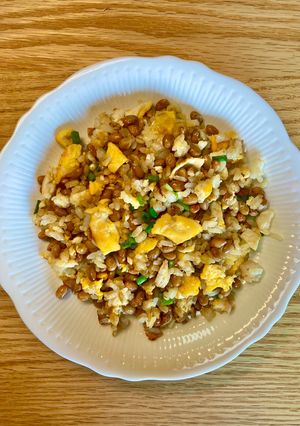 スピード調理の納豆炒飯♪-レシピのメイン写真