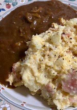 究極の背徳！ポテサラ with カレー-レシピのメイン写真