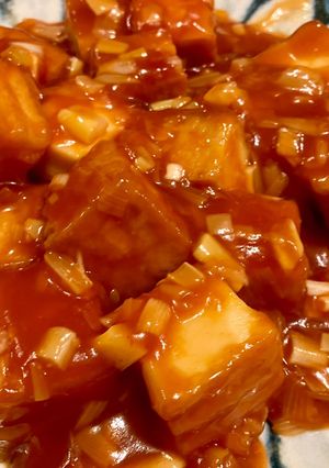 大きめ副菜にも!厚揚げのエビチリ風🍤-レシピのメイン写真