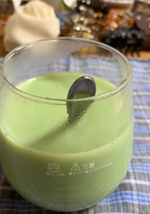 青汁ホットミルク-レシピのメイン写真