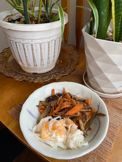 きんぴらごぼうと柿大根サラダ2品☺︎-レシピのメイン写真