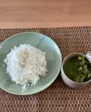 サグチキンカレー（ホウレン草のカレー）