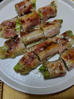 アスパラとベーコンのライスペーパー巻き-レシピのメイン写真