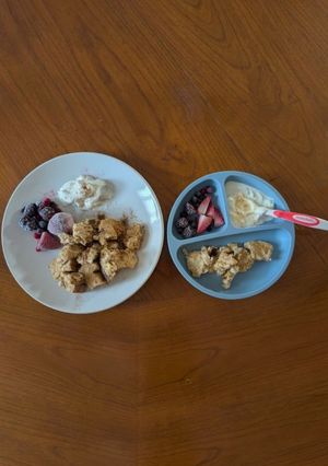1歳と取り分け♪砂糖なしふわとろフレンチトースト-レシピのメイン写真