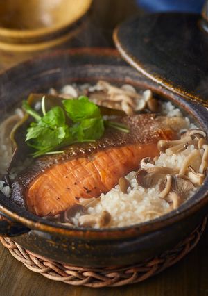 ピリしゃけの土鍋秋ごはん-レシピのメイン写真
