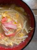 簡単★カニカマとえのきのたまごスープ