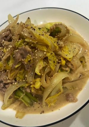 春キャベツとえのきの豚マヨポン-レシピのメイン写真