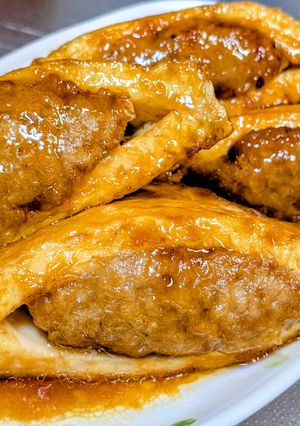 厚揚げの肉詰め(甘辛焼き)-レシピのメイン写真