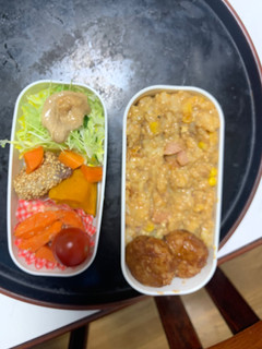 レンジ簡単さっぱり味噌レモン風味炒飯弁当-レシピのメイン写真