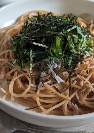 しらすと大葉のガリバタ和風パスタ-レシピのメイン写真