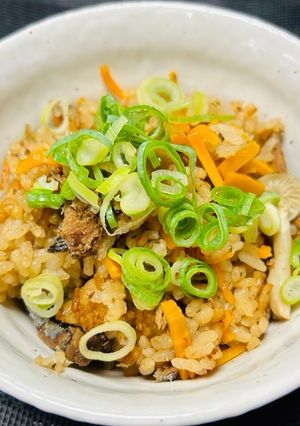 サンマ缶ときのこの炊き込みご飯-レシピのメイン写真