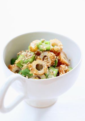 自家製中華麹で簡単に【オクラと竹輪の中華麹和え】-レシピのメイン写真