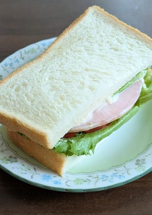 食パン１枚サンドイッチ-レシピのメイン写真