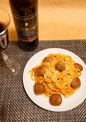 時計じかけのミートボールパスタ-レシピのメイン写真