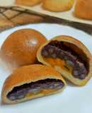 ★低糖質‼おからで作るかぼちゃ粒あんパン