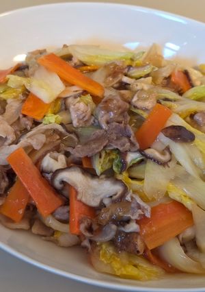白菜と豚肉の八宝菜風-レシピのメイン写真