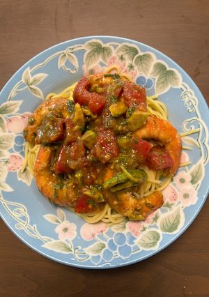 エビの和風冷製パスタ-レシピのメイン写真