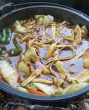 野菜たっぷりヘルシーカレー鍋☆ルー＆ツユ