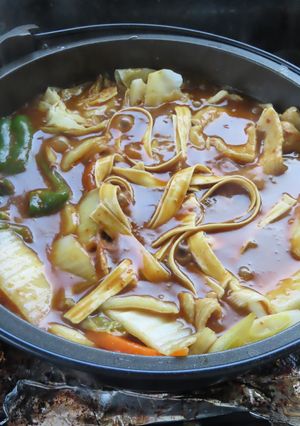 野菜たっぷりヘルシーカレー鍋☆ルー＆ツユ-レシピのメイン写真