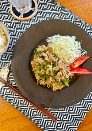 超簡単★お野菜と豚肉の生姜焼き-レシピのメイン写真