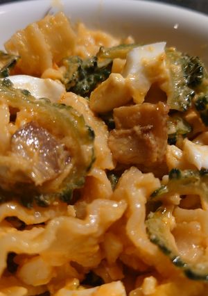 パスタとゴーヤの蜂蜜スイチリマヨサラダ-レシピのメイン写真