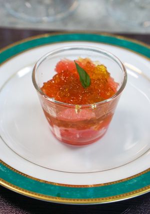 グレープフルーツとジャスミン茶のゼリー-レシピのメイン写真