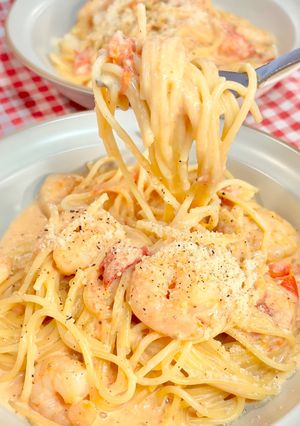 ワンパンで簡単！生トマトのクリームパスタ-レシピのメイン写真