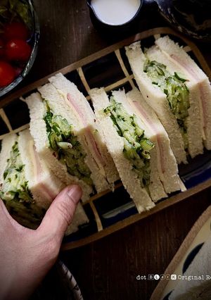 食感を楽しむ★きゅうりのサンドイッチ-レシピのメイン写真