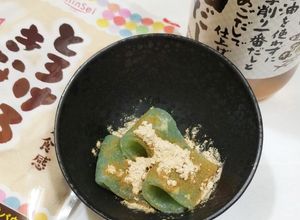 うちの味☆白だしきなこ♬さしみこんにゃく-レシピのメイン写真