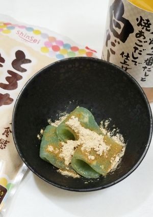 うちの味☆白だしきなこ♬さしみこんにゃく-レシピのメイン写真