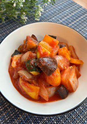 子どもも食べやすい♪野菜たっぷりラタトゥイユ-レシピのメイン写真