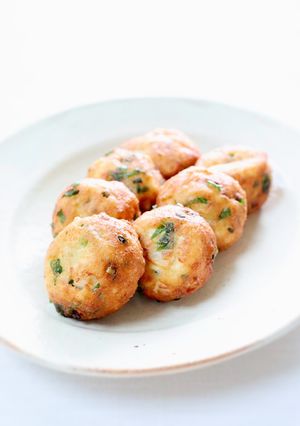 食感＆風味良い【長芋と大葉のがんも】-レシピのメイン写真